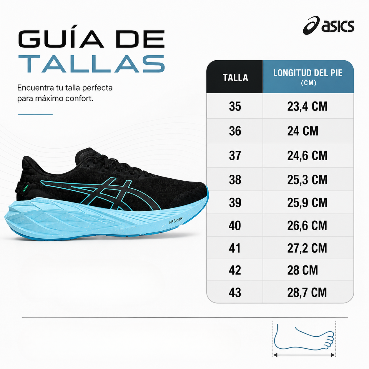 Calzado Asics NB4│Precio de fábrica